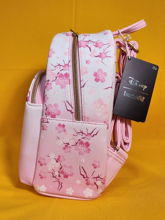 Loungefly Disney The Aristocats Kittens Cherry Blossom Marie Mini Backpack NEW main image 5